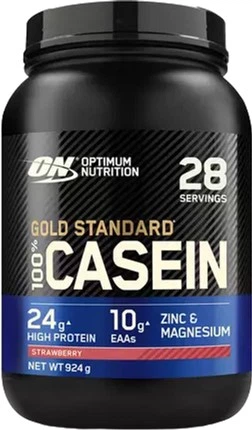 Набір Протеїн Optimum Nutrition Gold Standard 100% Casein 896 г Strawberry (5060245605373) + Амінокислота BSN Amino X 435 г Blue Raspberry (834266003389) - зображення 2