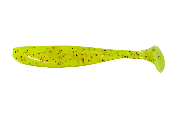 Силікон Keitech Easy Shiner 4.5" (6 шт/уп), колір: pal#01 chartreuseredflake (4305561901) - Фото 1 Силікон Keitech Easy Shiner 4.5" (6 шт/уп), колір: pal#01 chartreuseredflake (4305561901) - зображення 1