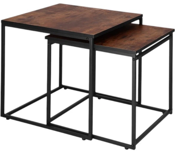 Zestaw stolików kawowych Springos HF0024 50 x 50 x 50 cm, 45 x 45 x 45 cm 2 szt (5907719475592) - obraz 1