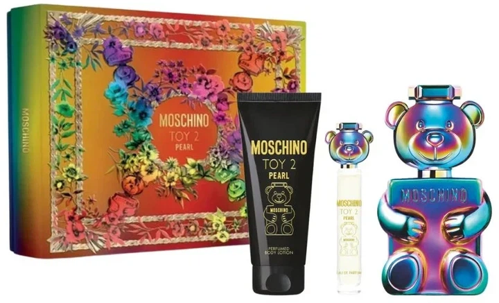 Zestaw unisex Moschino Toy 2 Pearl Woda perfumowana 100 ml + Miniaturka Woda perfumowana 10 ml + Balsam do ciała 100 ml (8011003900190) - obraz 1