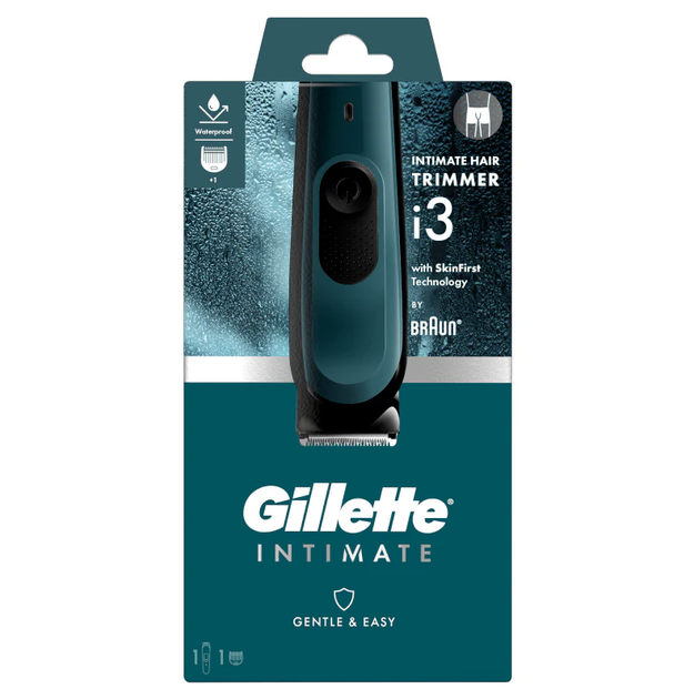 Водонепроницаемый триммер для интимной зоны Gillette Intimate i3 (триммер, 1 насадка-гребень) - изображение 2