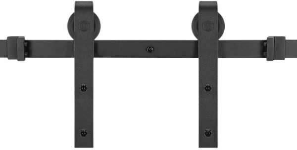 Система для розсувних дверей Springos HA5000 183 см barn door з декоративними фурнітурами, напрямна до 100 кг Чорна (5907719420349) - зображення 2