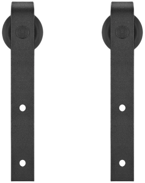 Система для розсувних дверей Springos HA5000 183 см barn door з декоративними фурнітурами, напрямна до 100 кг Чорна (5907719420349) - зображення 3