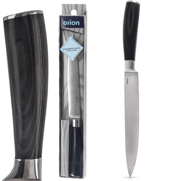 Ніж кухонний Orion Damascus сталевий 27 см (8592381191016) - зображення 8