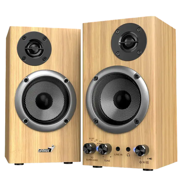 Акустика GENIUS SP-HF520BT, Pine Wood 31730054403 - Фото 2 Акустика GENIUS SP-HF520BT, Pine Wood 31730054403 - изображение 2