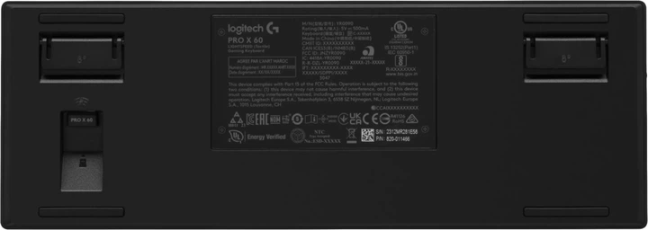 Клавіатура бездротова Logitech G PRO X 60 LIGHTSPEED Nordic GX Linear USB/Wireless Black (920-012167) - зображення 6