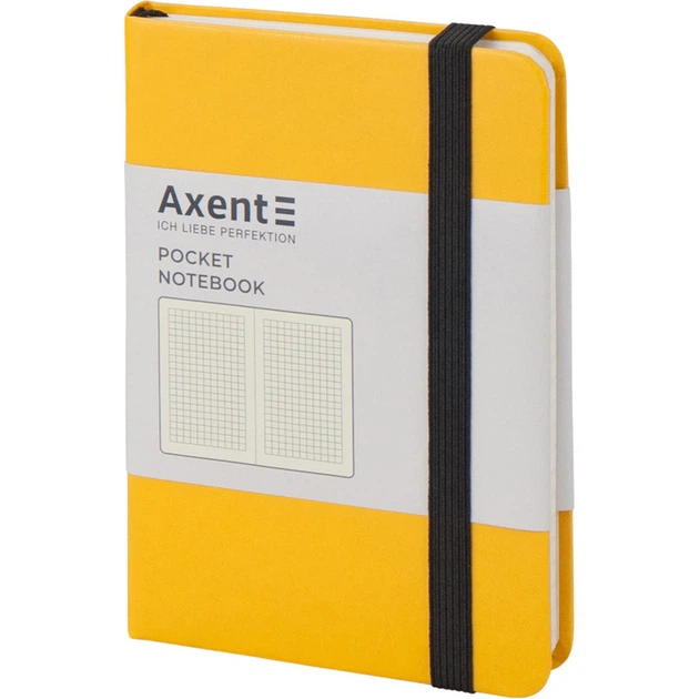 Записная книга Axent Partner 95*140 мм в клетку 96 листов желтая (8301-08-A) - Фото 2 Записная книга Axent Partner 95*140 мм в клетку 96 листов желтая (8301-08-A) - изображение 2
