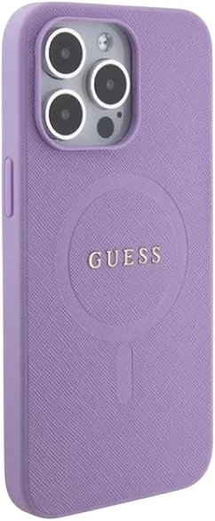 Панель Guess Saffiano MagSafe для Apple iPhone 15 Pro Purple (3666339155926) - зображення 4