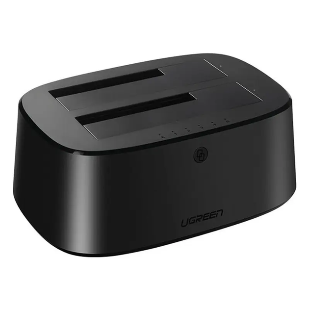 Док-станція UGREEN CM198 USB 3.0 to SATA Dual-Bay Hard Drive Duplicator/Cloner EU(UGR-50857) (UGR-50857) - изображение 2