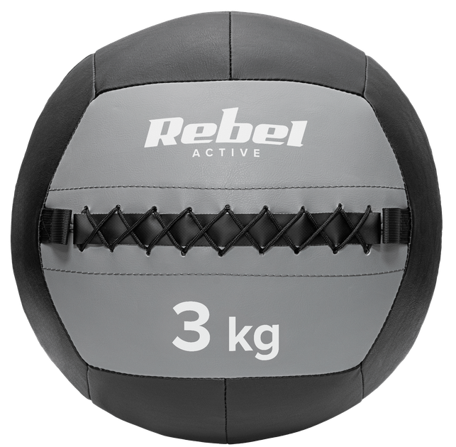 Piłka lekarska do ćwiczeń Rebel Active RBA-3107-3 3 kg (5901890099370) - obraz 1