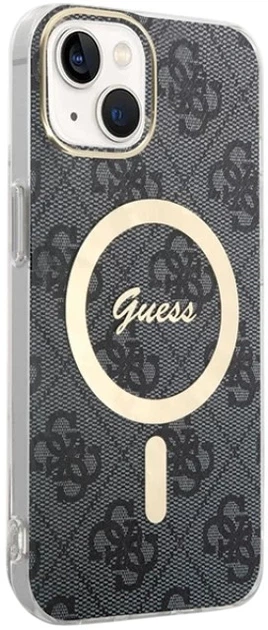 Панель Guess IML 4G MagSafe для Apple iPhone 15 Plus/14 Plus Black (3666339194550) - зображення 3