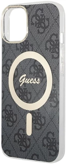 Панель Guess IML 4G MagSafe для Apple iPhone 15 Plus/14 Plus Black (3666339194550) - зображення 4