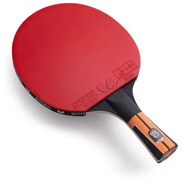Ракетка для настільного тенісу Butterfly Timo Boll Comfort Junior FL, чорно-червона - изображение 2