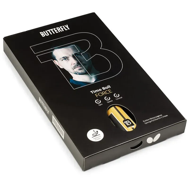 Ракетка для настільного тенісу Butterfly Timo Boll Force FL, чорно-червона - изображение 6