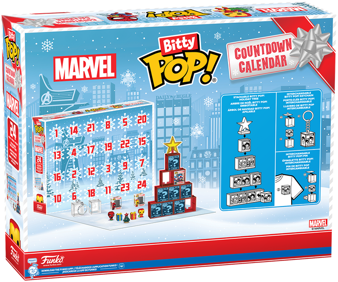 Kalendarz adwentowy Funko Pop! Bitty Pop Marvel Świąteczny 87003 (889698870016) - obraz 3