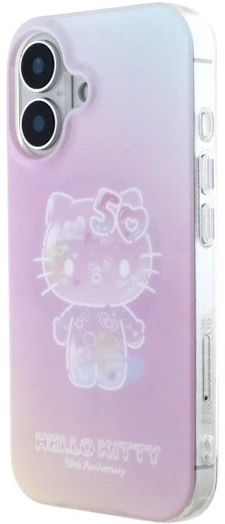 Etui plecki Hello Kitty IML 50TH Anniversary Magsafe do Apple iPhone 16 Pink (HKHMP16SH50AP) - obraz 2