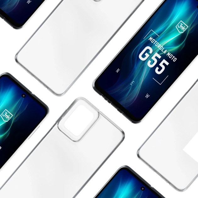 Etui plecki 3MK Clear Case na Motorola Moto G55 5G Transparent (5903108608893) - obraz 4