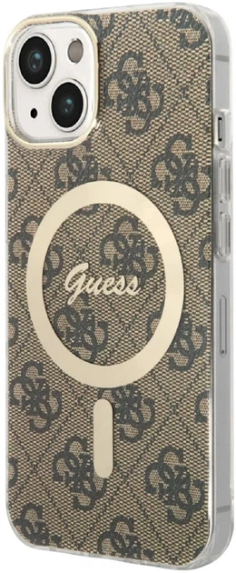 Панель Guess IML 4G MagSafe для Apple iPhone 15 Plus/14 Plus Brown (3666339194598) - зображення 2
