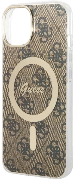 Панель Guess IML 4G MagSafe для Apple iPhone 15 Plus/14 Plus Brown (3666339194598) - зображення 4
