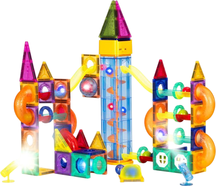 Klocki magnetyczne ModernHome by Multistore Kulodrom 134 elementy HC725862 (5905817008490) - obraz 4