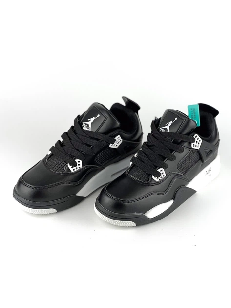 Кроссовки женские Air Jordan 4 Retro Black/White 40 - Фото 6 Кроссовки женские Air Jordan 4 Retro Black/White 40 - изображение 6