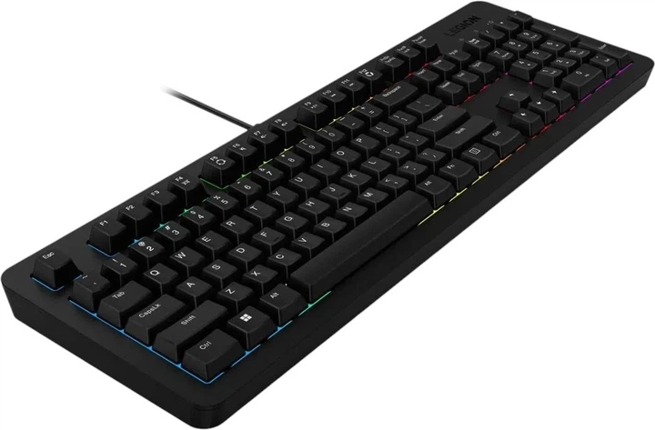 Клавіатура дротова Lenovo Legion K310 RGB Gaming Keyboard USB Black (GY41N91865) - зображення 4