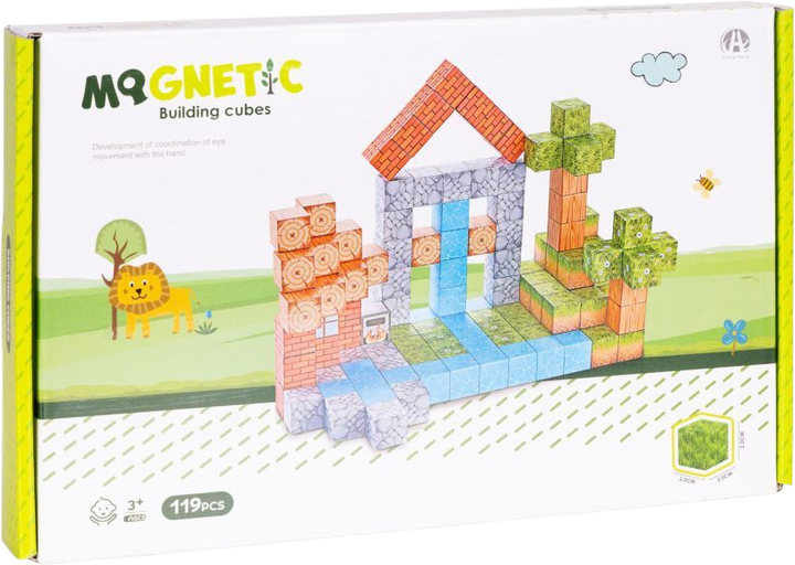 Klocki magnetyczne ModernHome by Multistore 119 elementów HC737468 (5905817008407) - obraz 1