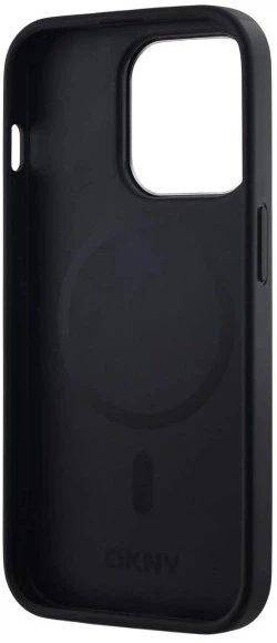 Etui DKNY Plain Logo MagSafe do Apple iPhone 15 Pro Black (3666339260132) - obraz 6