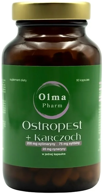 Харчова добавка Olma Pharm Розторопша + Артишок 90 капсул (5904474880739) - зображення 1