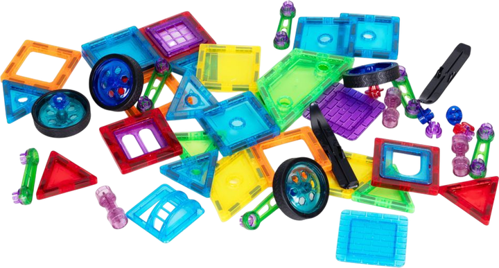 Klocki magnetyczne ModernHome by Multistore Domek autko 48 elementów HC397265 (5905817008193) - obraz 3