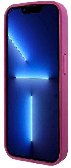 Etui DKNY Leather Monogram Pattern Metal Logo MagSafe do Apple iPhone 15 Pro Pink (3666339261955) - obraz 7