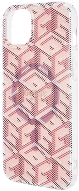 Панель Guess IML GCube MagSafe для Apple iPhone 15 Plus/14 Plus Pink (3666339221997) - зображення 6