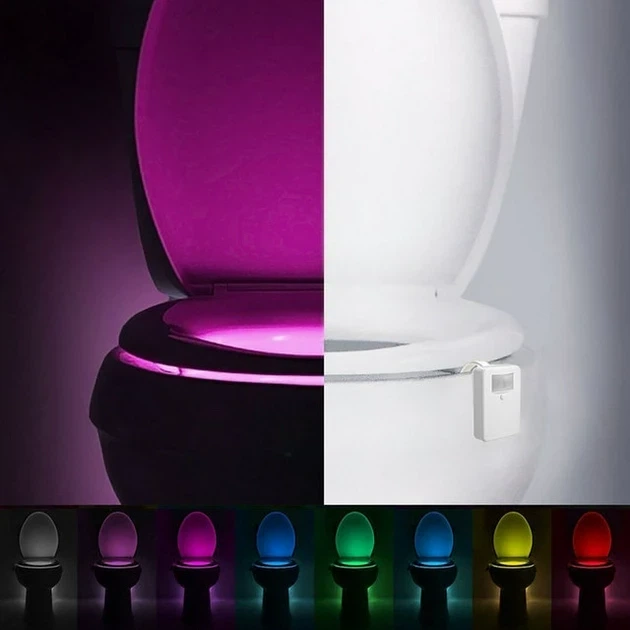 Светодиодная LED подсветка Light Bowl для унитаза с датчиком движения - изображение 5