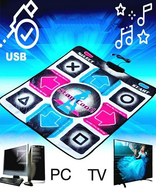 Танцювальний килимок DANCE MAT для використання на комп'ютері або телевізорі PC+TV - зображення 3