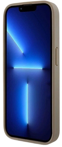 Etui DKNY Leather Printed Pattern Metal Logo MagSafe do Apple iPhone 15 Pro Brown (3666339262099) - obraz 7