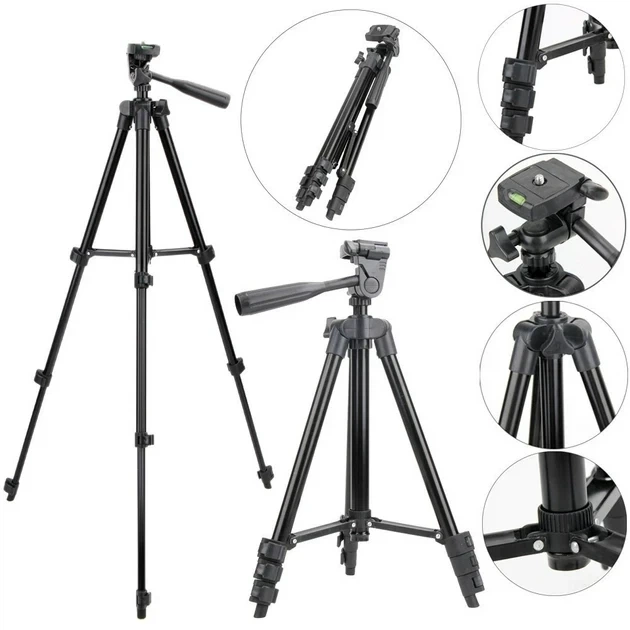 Штатив металевий універсальний Tripod 3120 портативний для телефона та фотоапарата - Фото 4 Штатив металевий універсальний Tripod 3120 портативний для телефона та фотоапарата - зображення 4