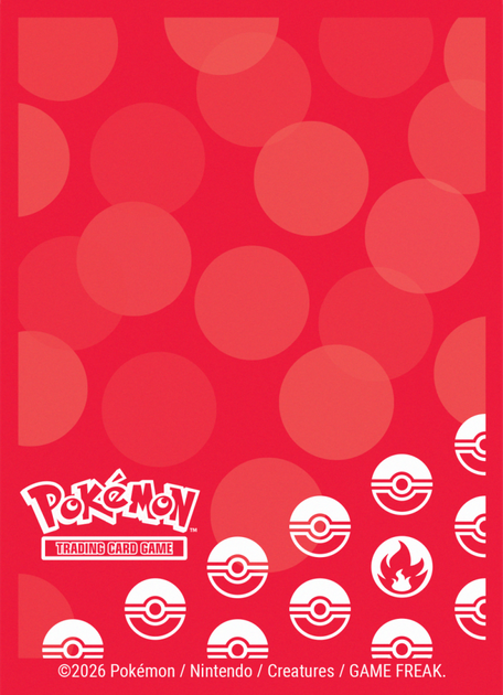Koszulki na karty Ultra Pro Pokémon Energy 65 szt typ ognia (0074427167431) - obraz 2