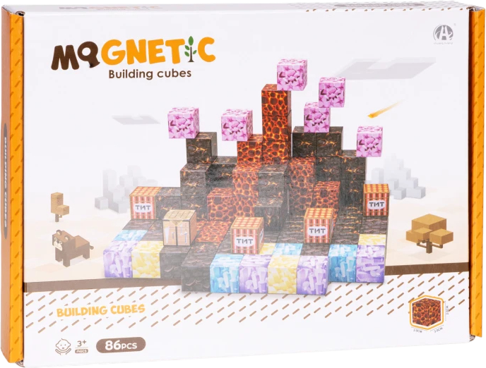 Klocki magnetyczne ModernHome by Multistore 86 elementów HC740682 (5905817008339) - obraz 1