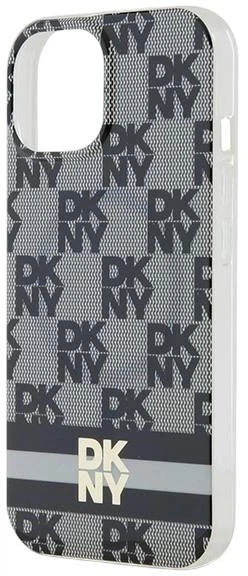Панель DKNY IML Checkered Mono Pattern & Printed Stripes MagSafe для Apple iPhone 15 Plus / 14 Plus Black (3666339269364) - зображення 5