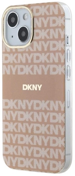 Панель DKNY IML Mono & Stripe MagSafe для Apple iPhone 15 Plus / 14 Plus Pink (3666339267681) - зображення 2