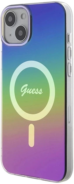 Панель Guess IML Iridescent MagSafe для Apple iPhone 15 Plus/14 Plus Rainbow (3666339154653) - зображення 3