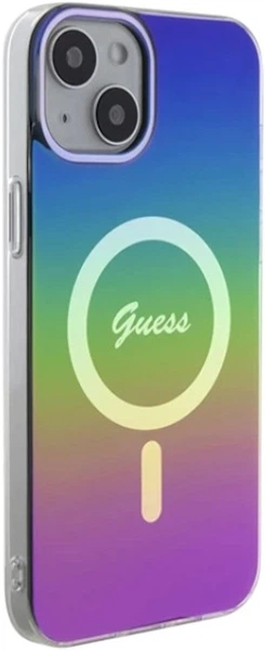 Панель Guess IML Iridescent MagSafe для Apple iPhone 15 Plus/14 Plus Rainbow (3666339154653) - зображення 4