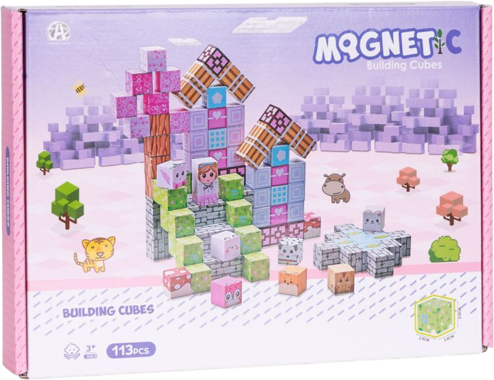 Klocki magnetyczne ModernHome by Multistore 113 elementów HC740662 (5905817008360) - obraz 1