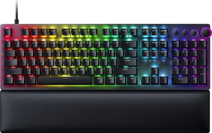 Klawiatura przewodowa Razer Huntsman V2 Clicky Optical Purple Switch USB Black (RZ03-03931200-R3N1) - obraz 1