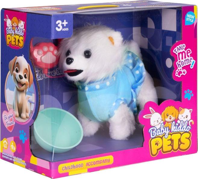 Інтерактивна собачка ModernHome by Multistore ходить на повідку та виляє хвостом HC750206-8 (5905817011674) - зображення 1