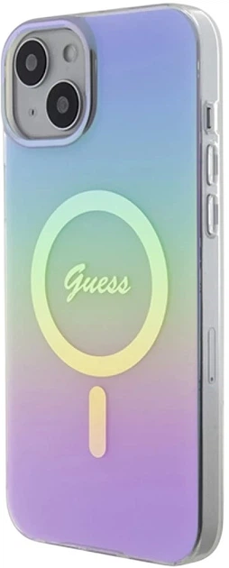 Панель Guess IML Iridescent MagSafe для Apple iPhone 15 Plus/14 Plus Purple (3666339154790) - зображення 3