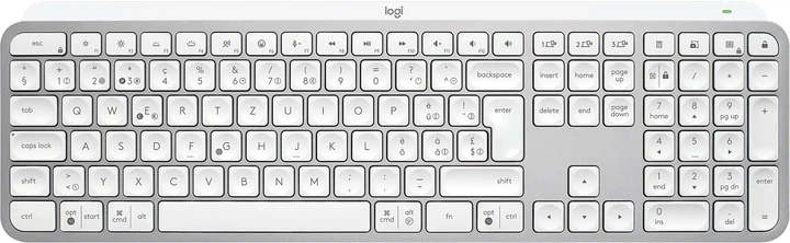 Bezprzewodowa klawiatura Logitech MX Keys S Nordic Wireless/Bluetooth Pale Gray (920-011582) - obraz 1