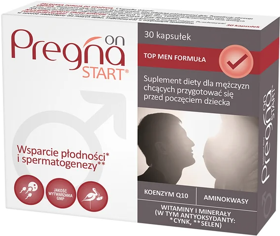 Suplement diety Verco Pregna START On dla mężczyzn 30 kapsułek (5906190439291) - obraz 1