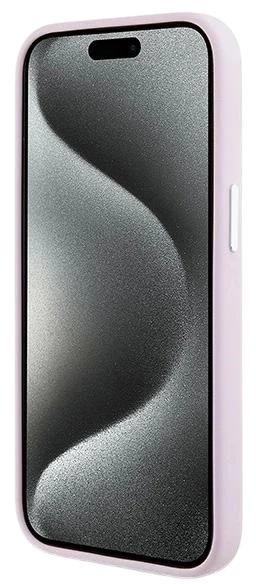 Панель DKNY Liquid Silicone Small Metal Logo MagSafe для Apple iPhone 15 Plus / 14 Plus Pink (3666339265861) - зображення 7