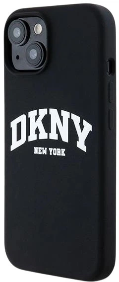 Панель DKNY Liquid Silicone White Printed Logo MagSafe для Apple iPhone 15 Plus / 14 Plus Black (3666339266653) - зображення 2